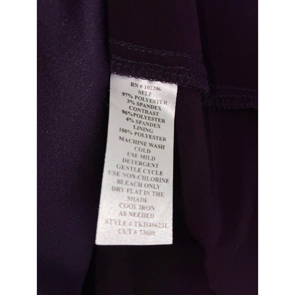 Connected Apparel Jacket Dress Women 20W Purple Glitter Wave Textured 2pc Set - Picture 6 of 10